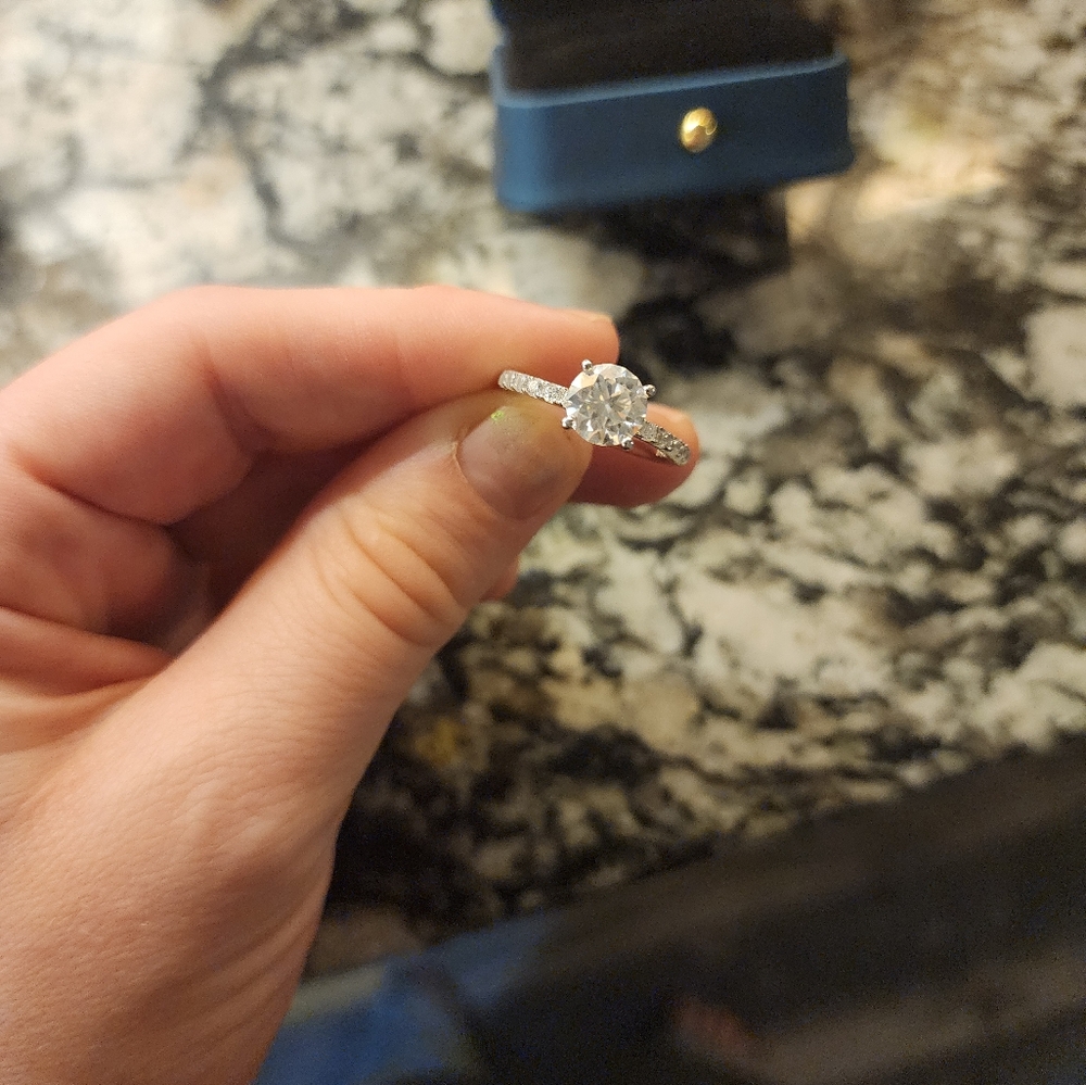 Moissanite Engagement Ring - image 3